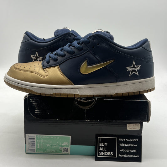 Size 11 - Nike Supreme x Dunk SB QS Low Metallic Gold (CK3480-700)