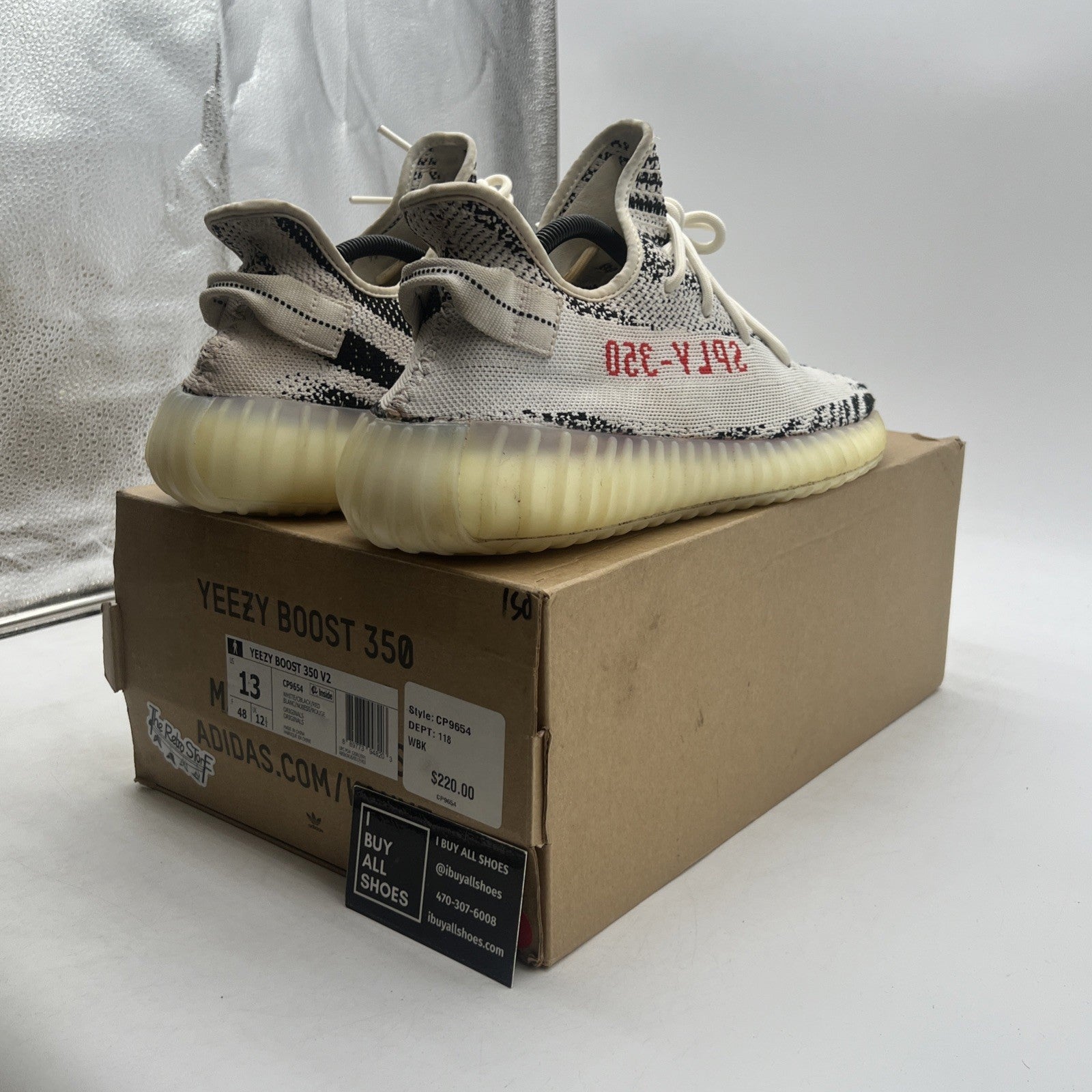 Size 13 - adidas Yeezy Boost 350 V2 Low Zebra (CP9654)