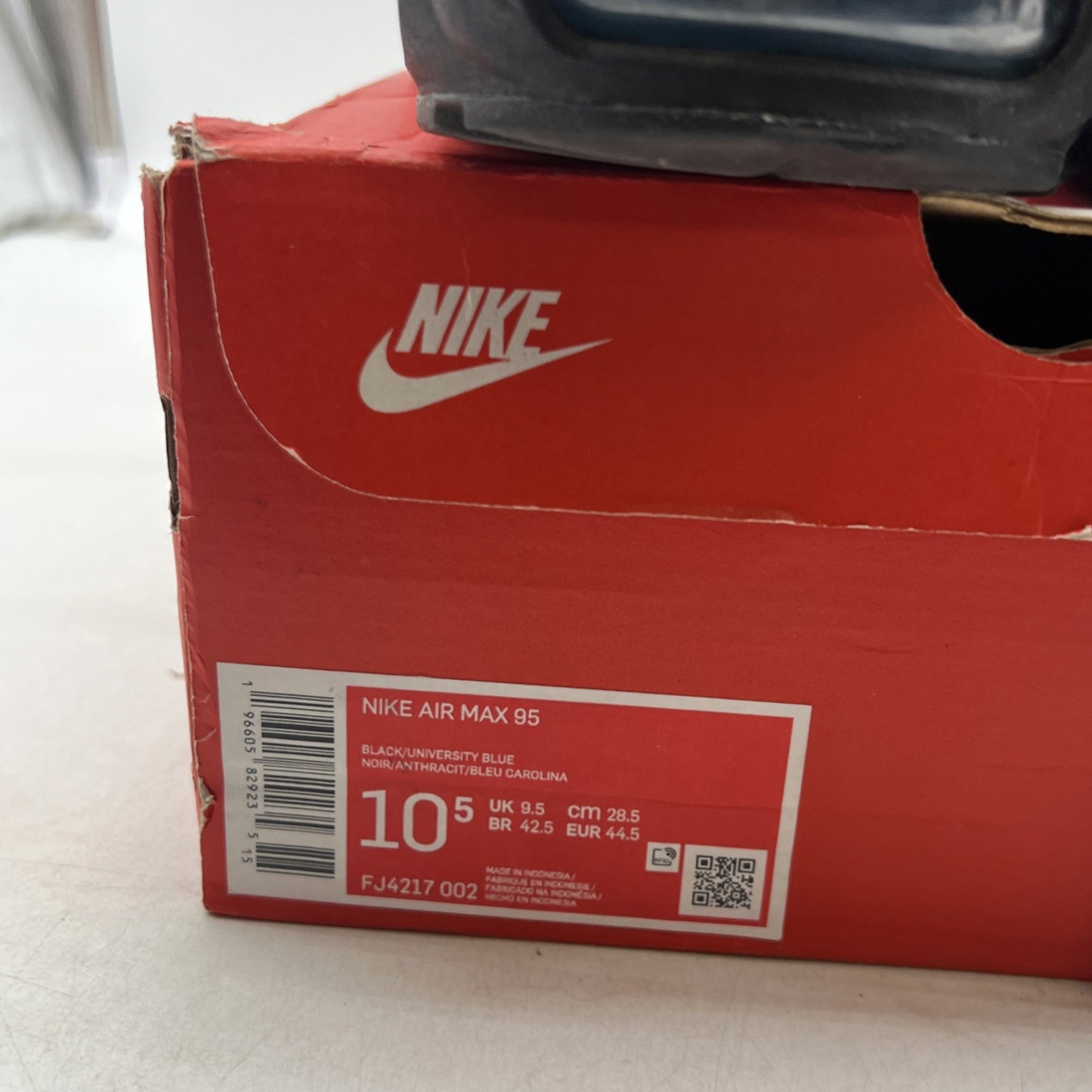 Size 10.5 - Nike Air Max 95 Black University Blue (FJ4217-002) 2023