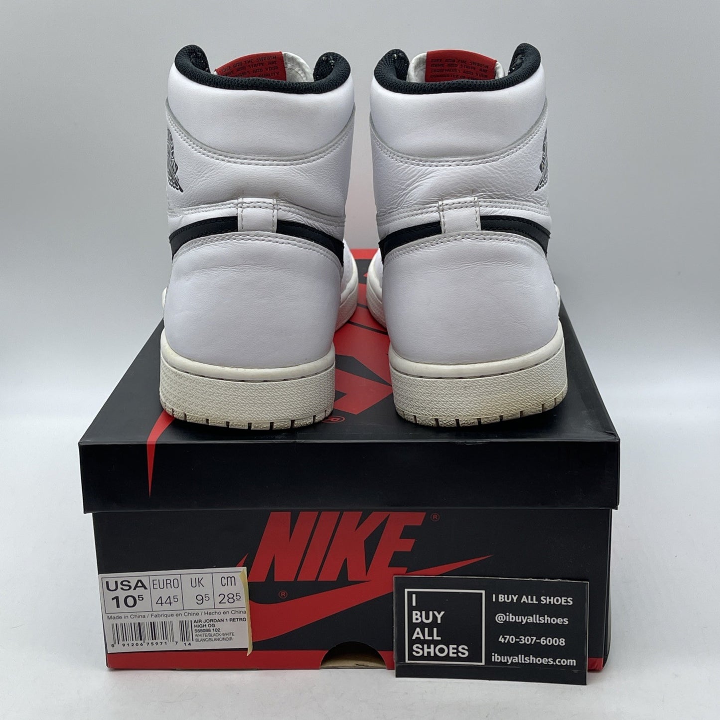 Size 10.5 - Air Jordan 1 Retro OG Premium High Yin Yang Leather (555088-102)