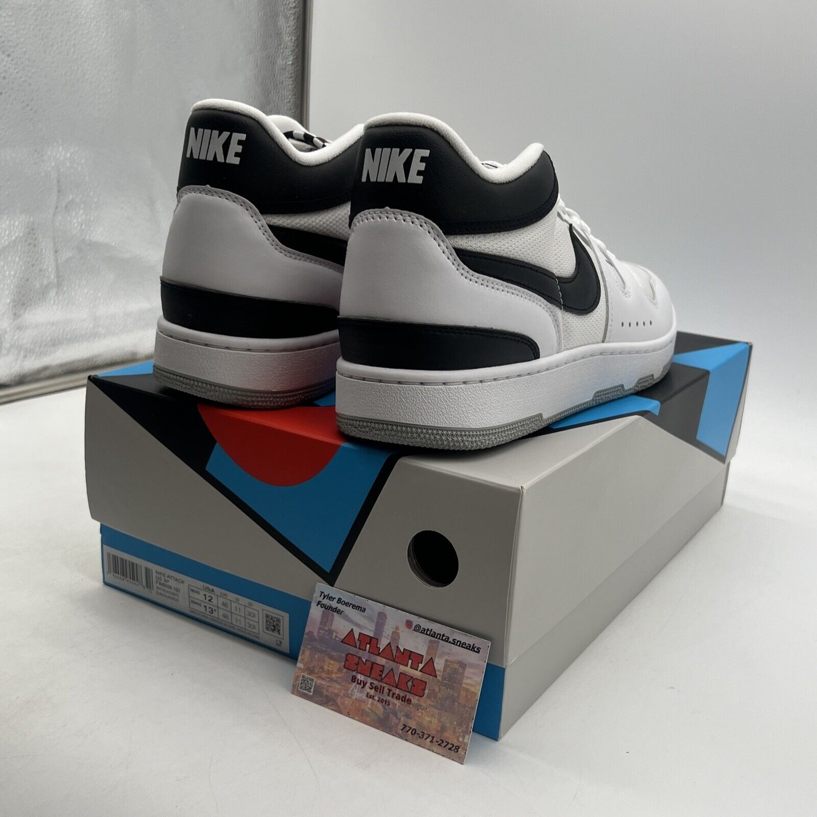 Size 12 - Nike Mac Attack QS SP White Black (FB8938-101)