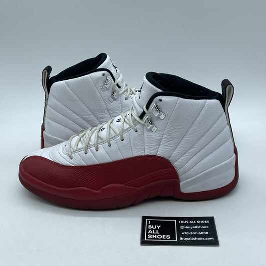 Size 10 - Jordan 12 Retro 2023 Mid Cherry Red White Black Leather (CT8013-116)