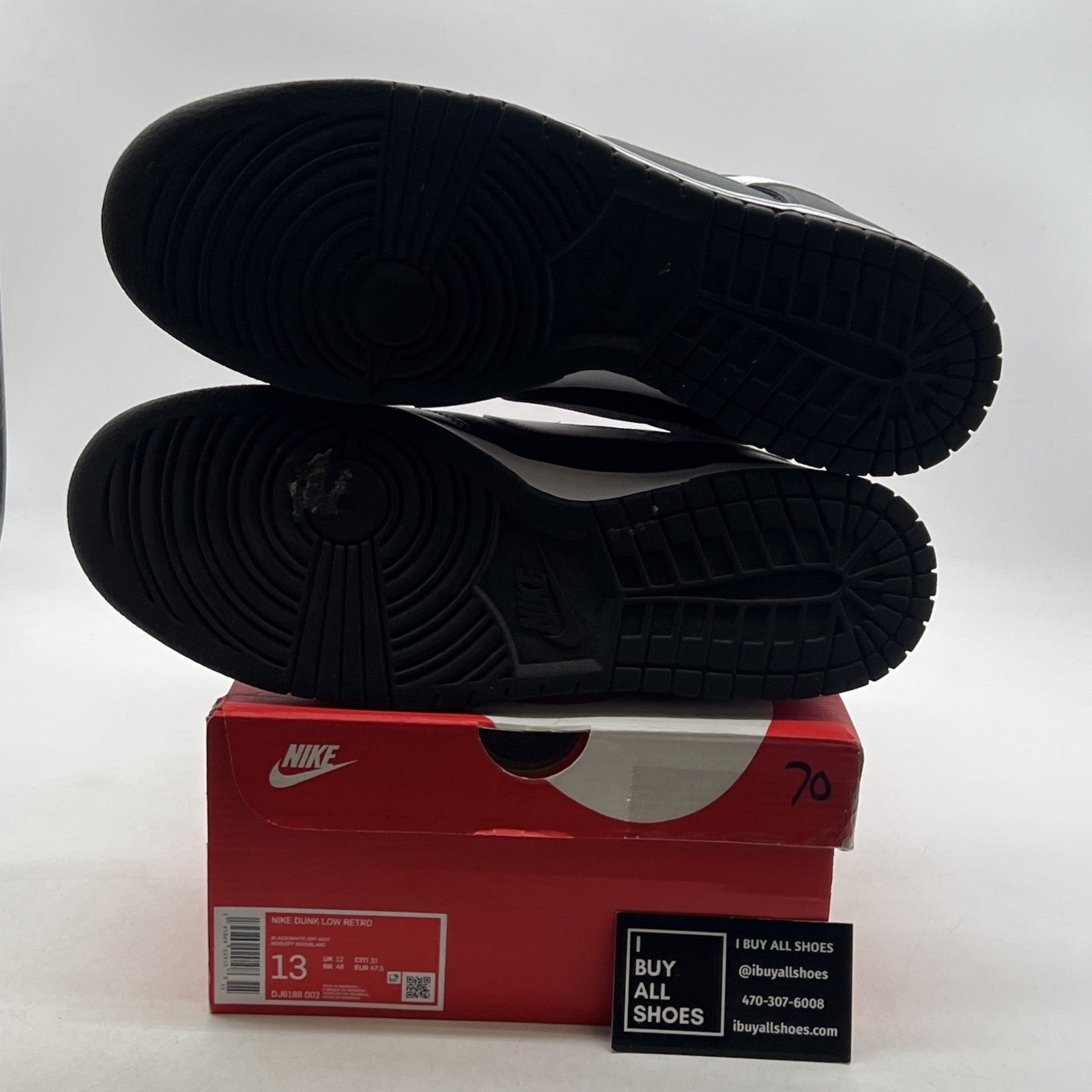 Size 13 - Nike Dunk Low Black Panda (DJ6188-002)