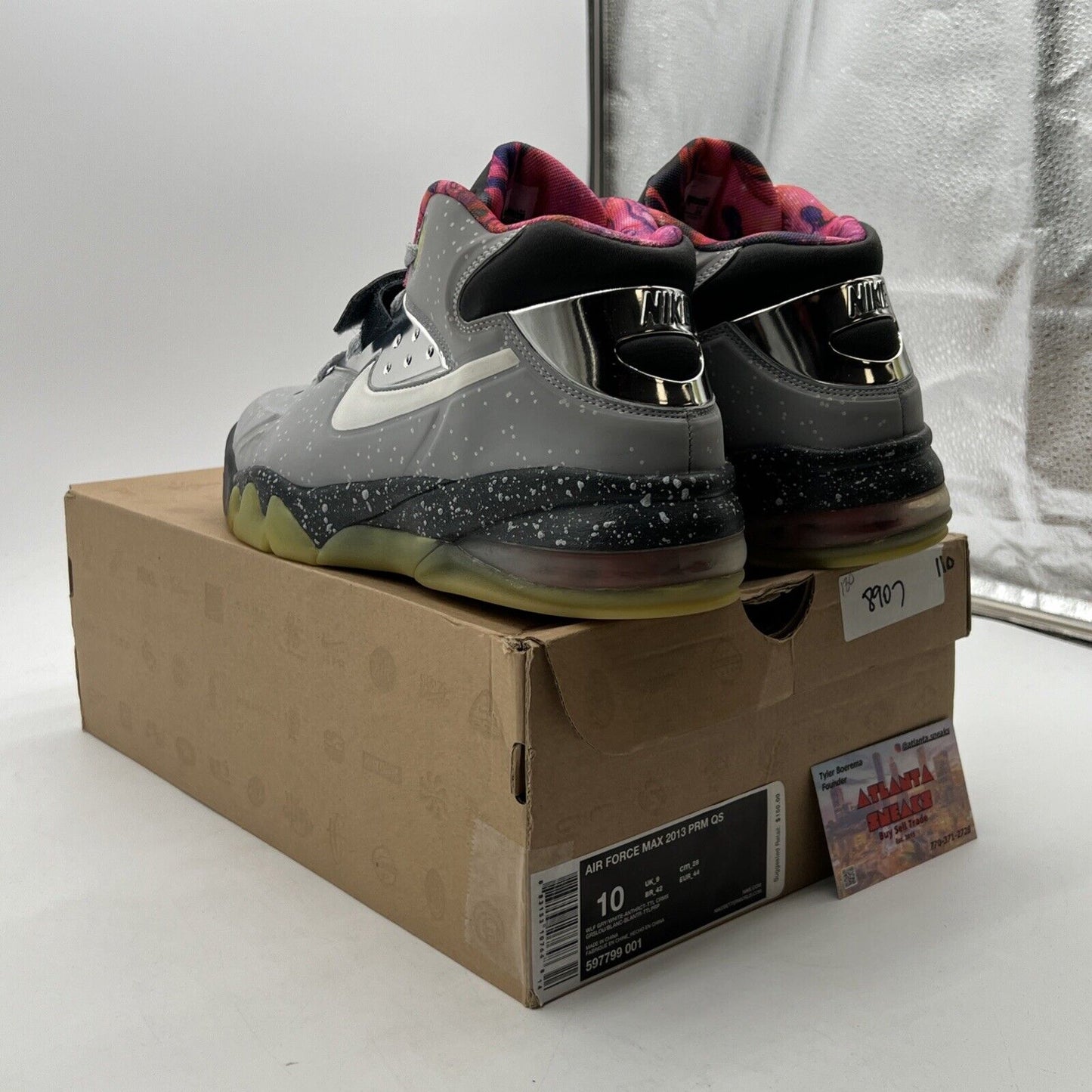 Size 10 - Nike Air Force Max 2013 PRM QS Area 72 (597799-001)