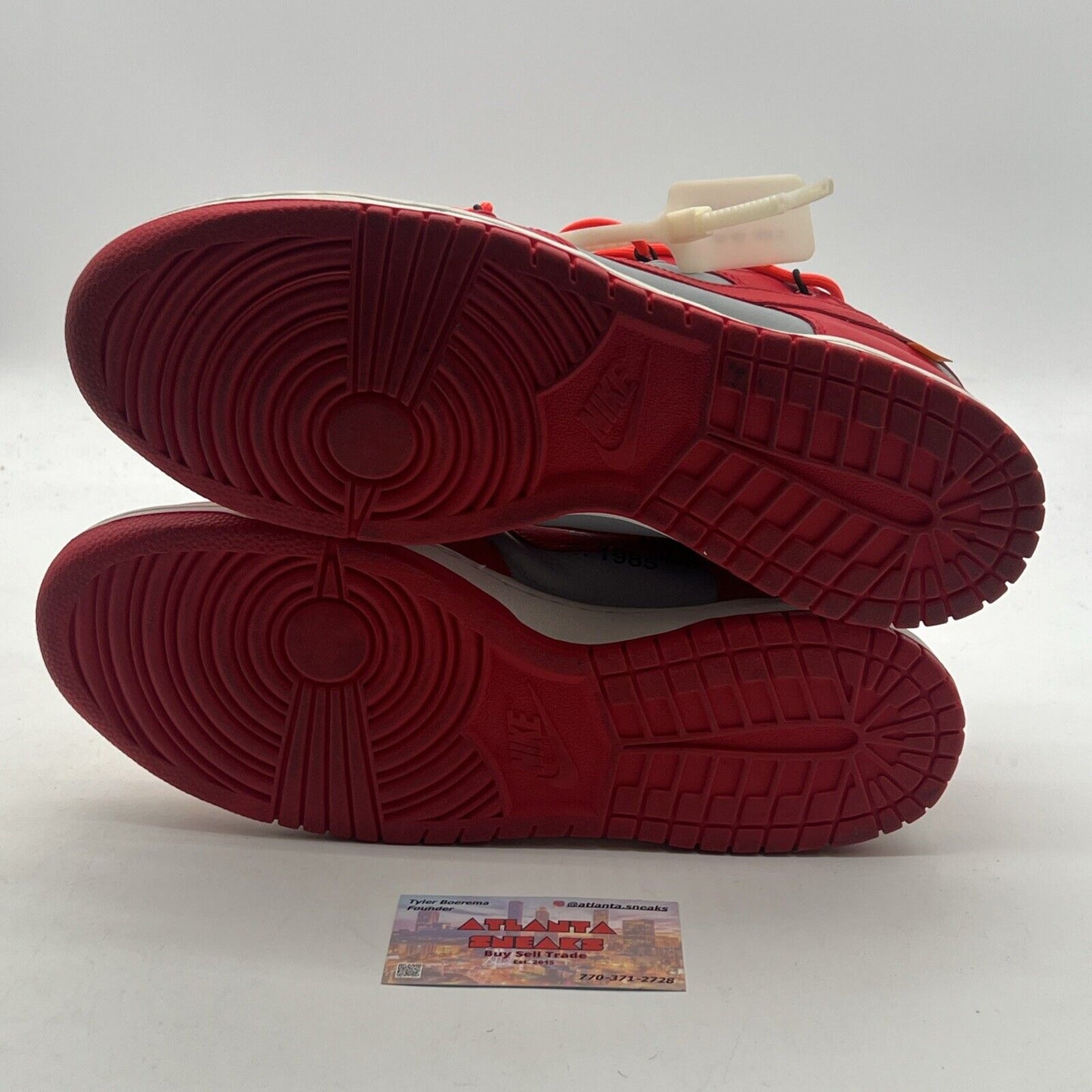 Size 11.5 - Nike Dunk Low x OFF-WHITE University Red 2019 (CT0856-600)