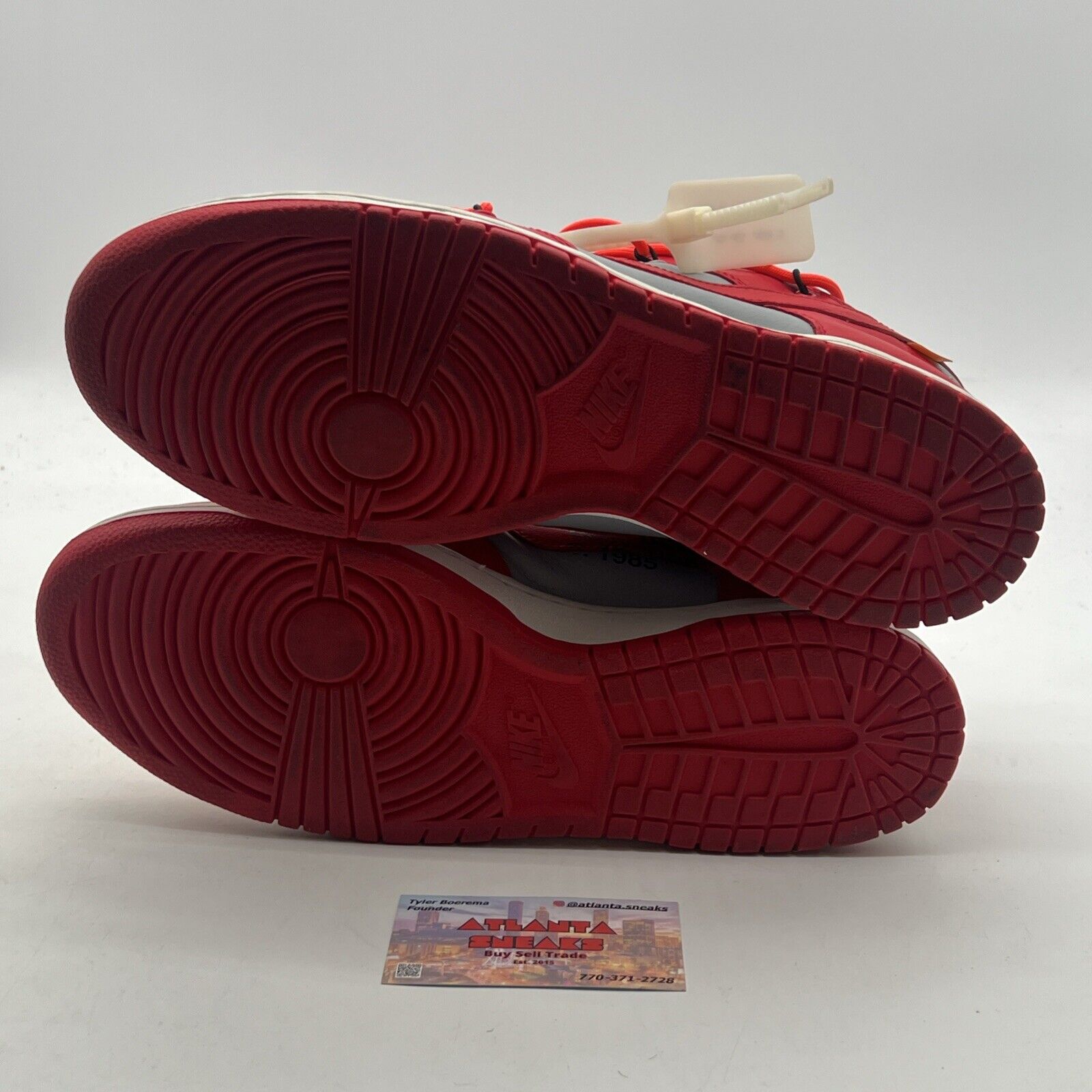 Size 11.5 - Nike Dunk Low x OFF-WHITE University Red 2019 (CT0856-600)