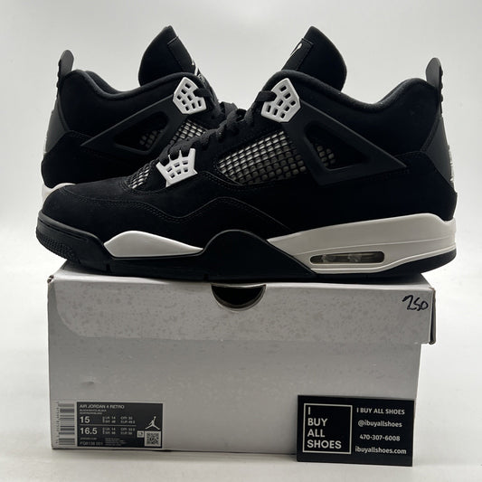 Size 15 - Air Jordan 4 Retro White Thunder (FQ8138-001)