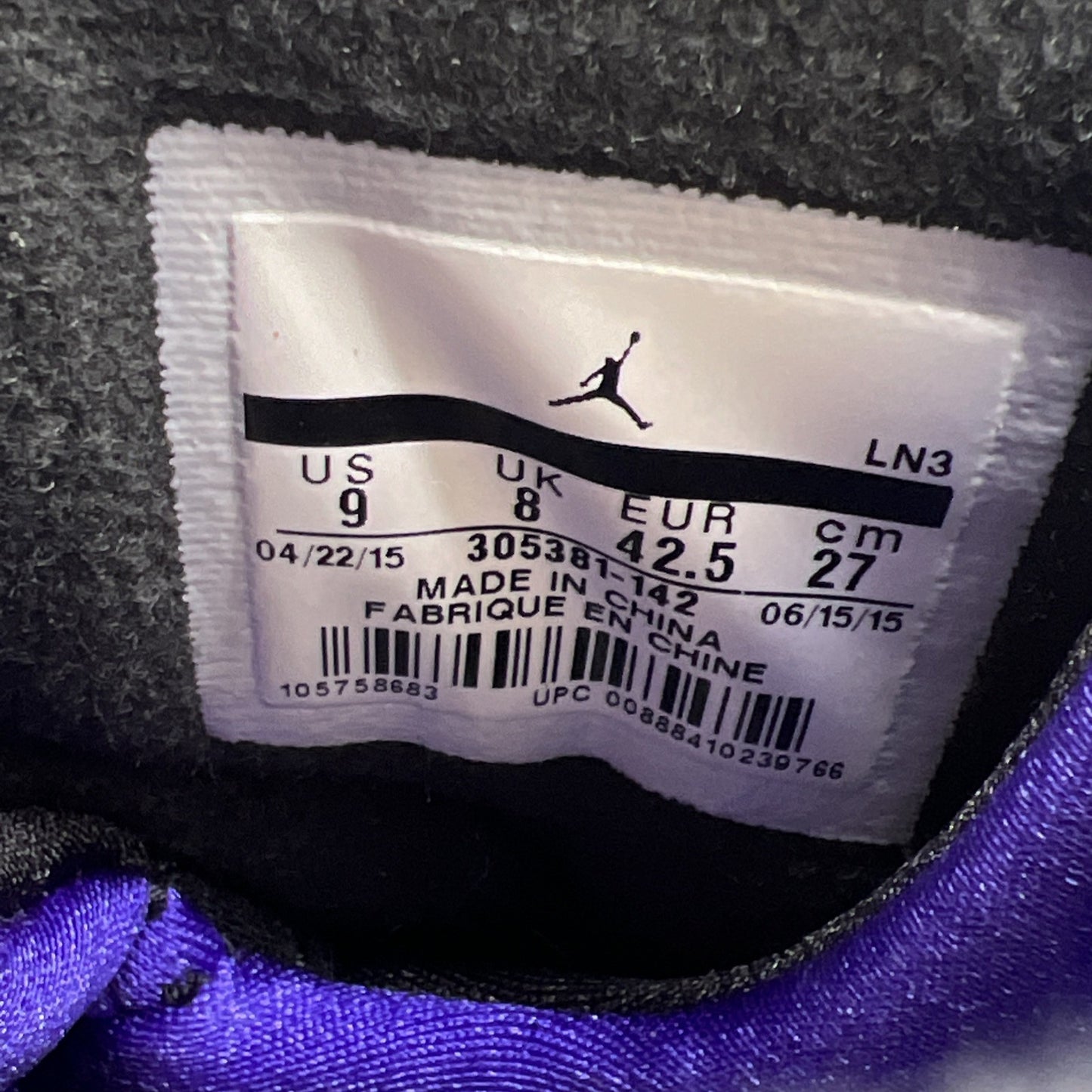 Size 9 - Air Jordan 8 Three-Peat (305381-142)