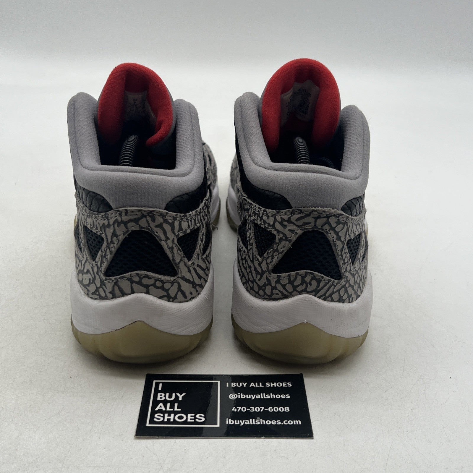 Size 9 - Air Jordan 11 Retro IE Low Black Cement (919712-006)