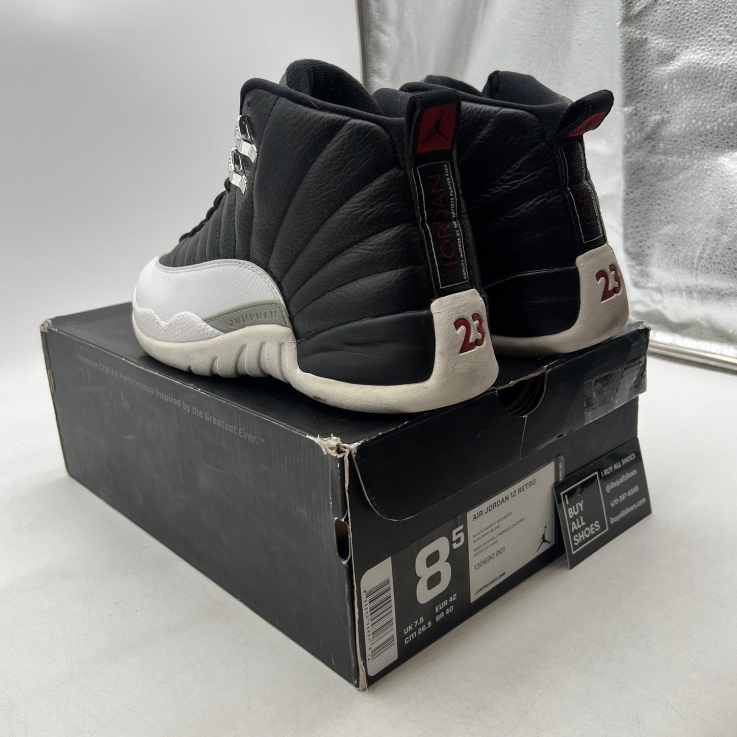 Size 8.5 - Air Jordan 12 Retro 2012 Playoff (130690-001)
