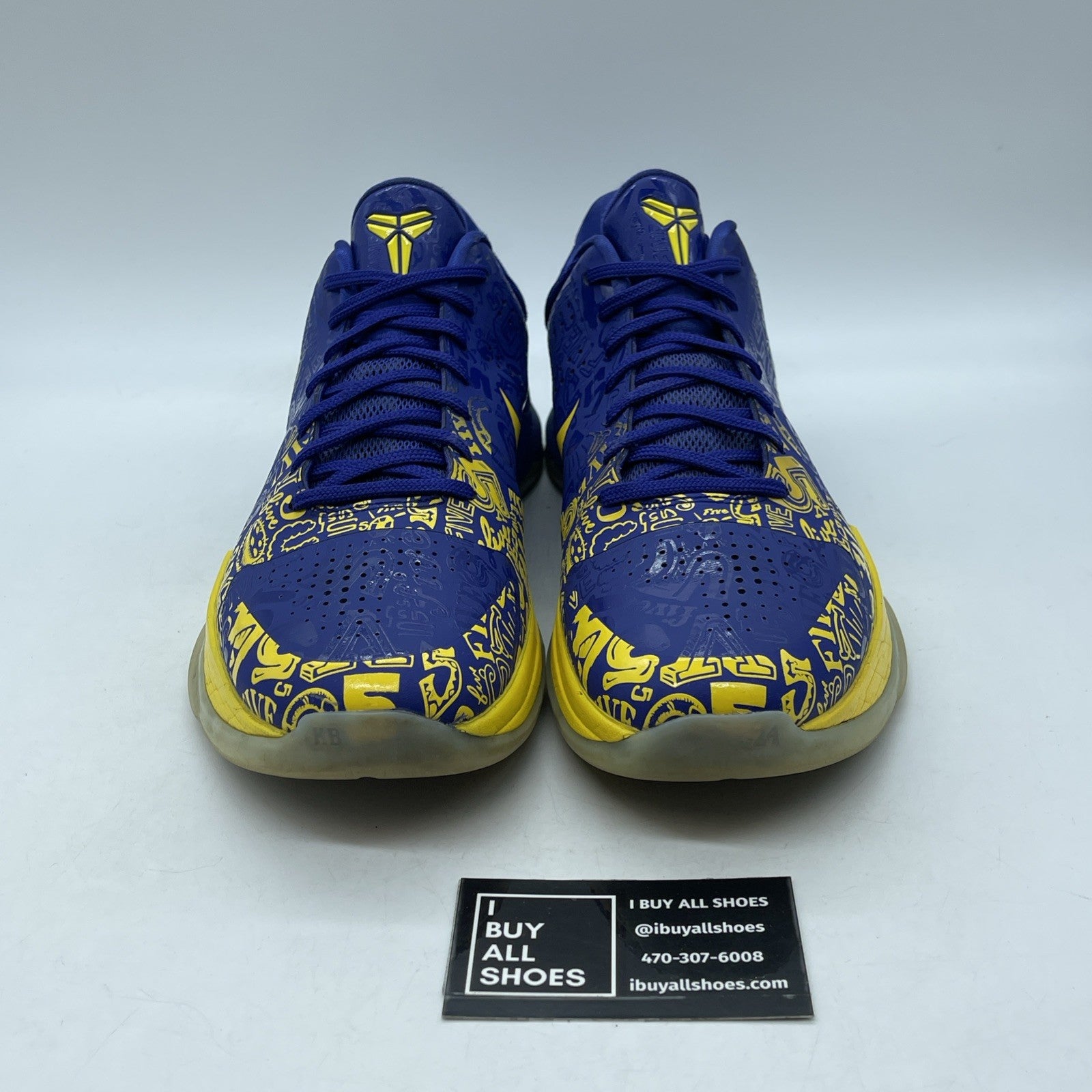 Size 10 - Nike Zoom Kobe 5 Protro 2020 5 Rings Blue Yellow Suede (CD4991400)