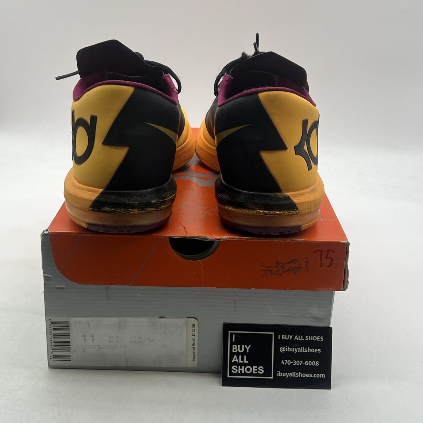 Size 11 - Nike KD 6 2013 Peanut Butter & Jelly (599424-801)