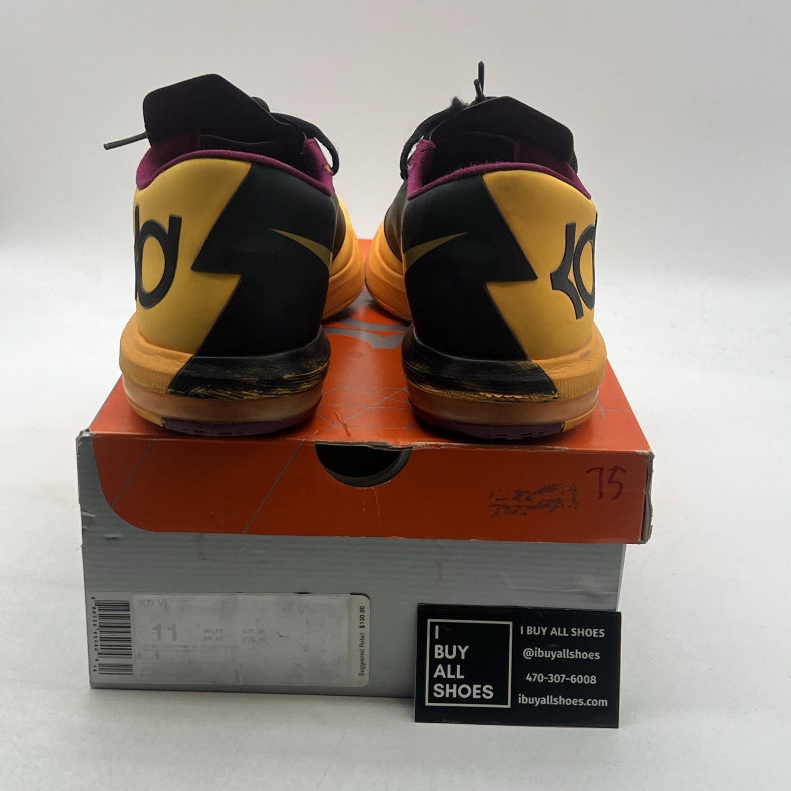 Size 11 - Nike KD 6 2013 Peanut Butter & Jelly (599424-801)