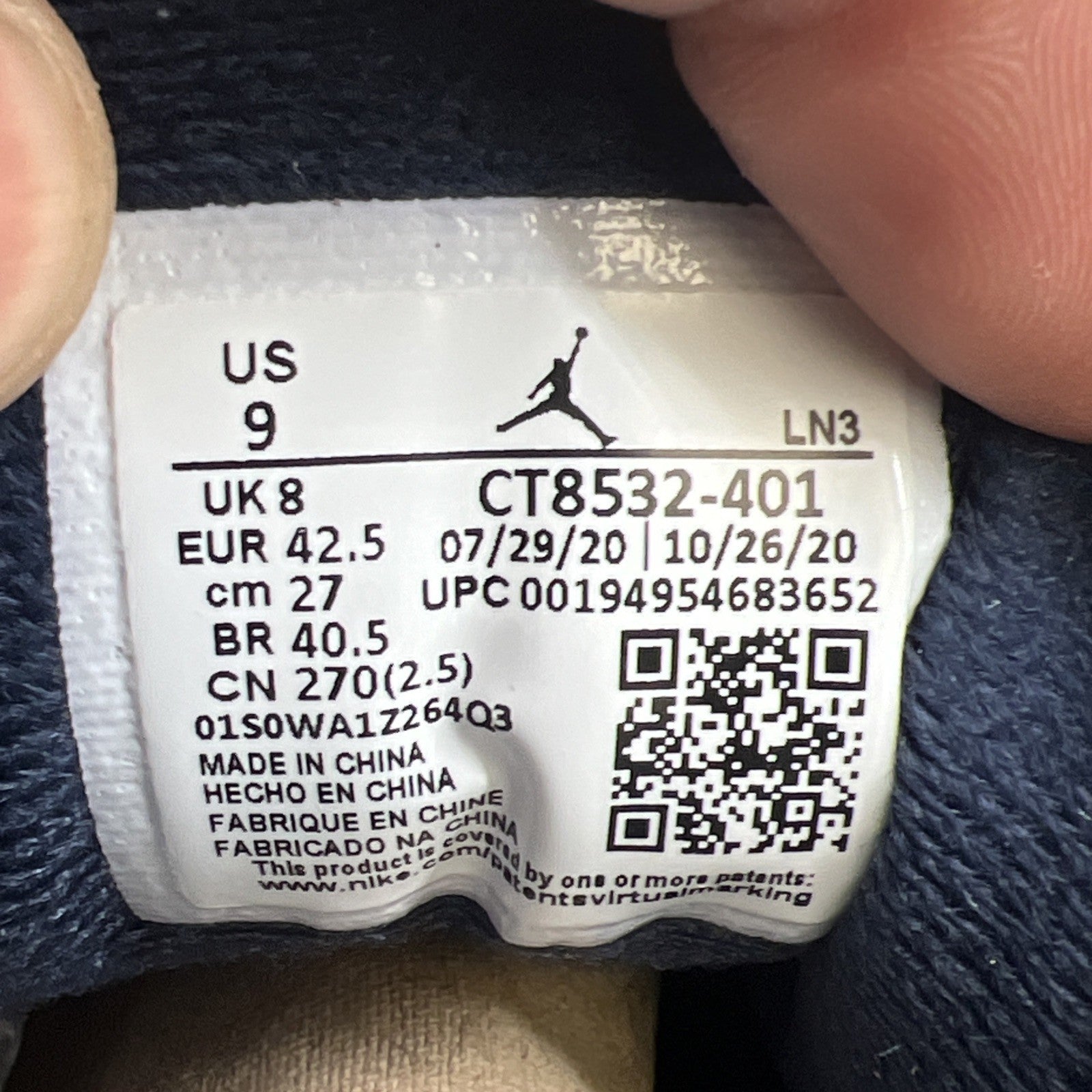 Size 9 - Air Jordan 3 Retro Blue (CT8532-401)