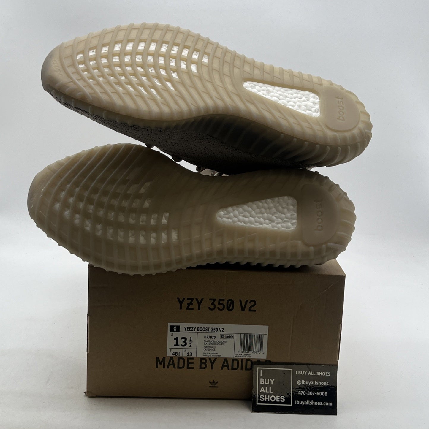 Size 13.5 - adidas Yeezy Boost 350 V2 Low Slate (HP7870)