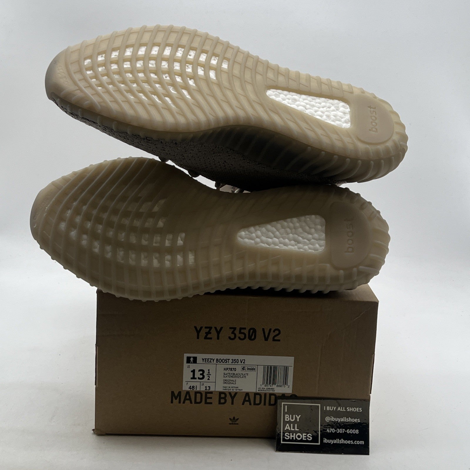 Size 13.5 - adidas Yeezy Boost 350 V2 Low Slate (HP7870)