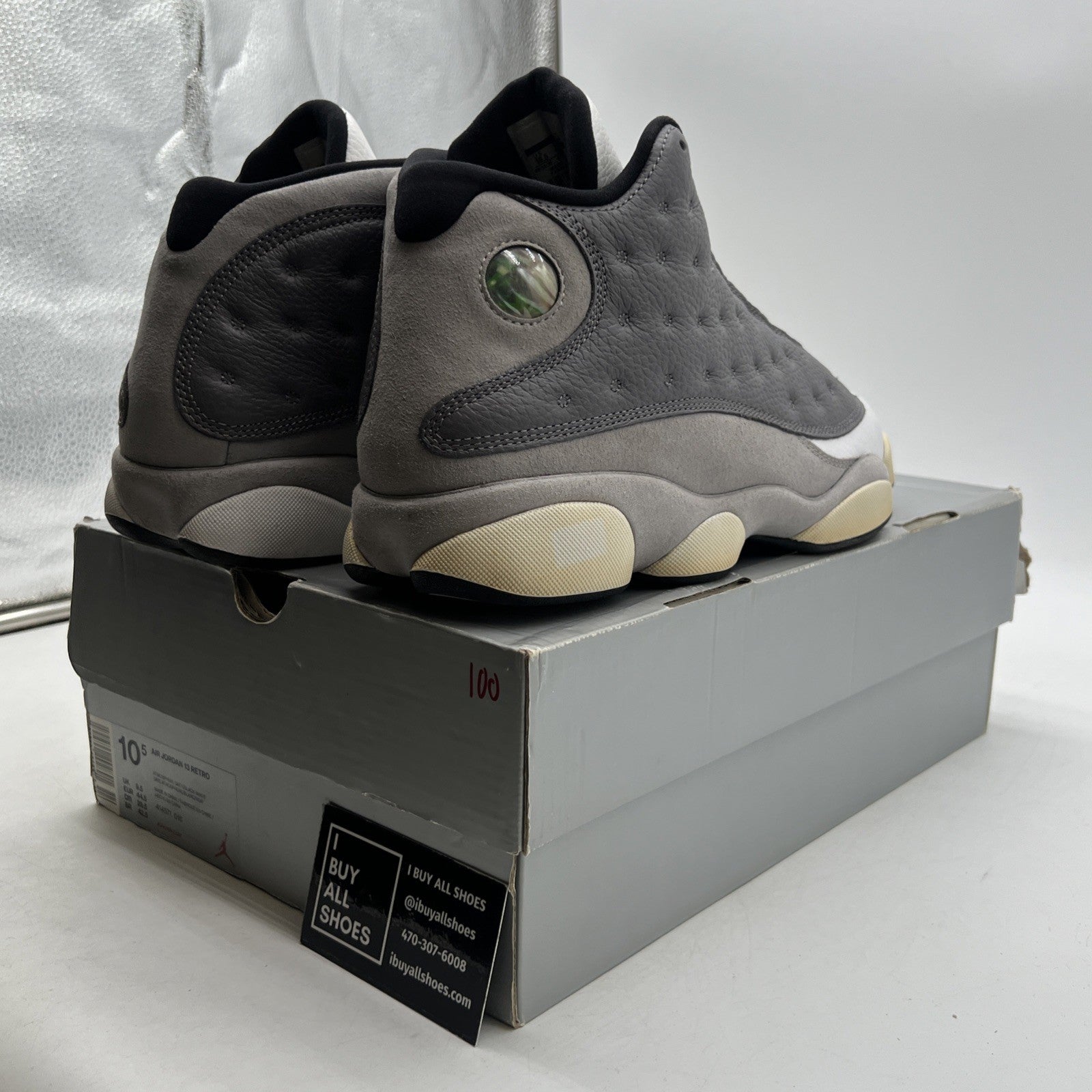 Size 10.5 - Air Jordan 13 Retro Atmosphere Grey (414571-016)