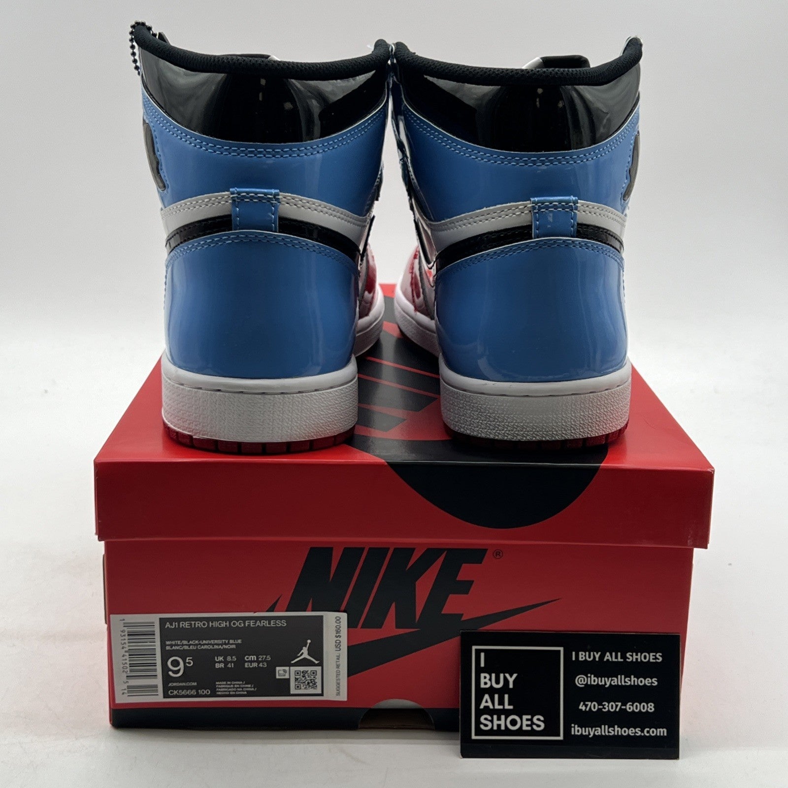 Size 9.5 - Air Jordan 1 Retro OG High Fearless (CK5666-100)