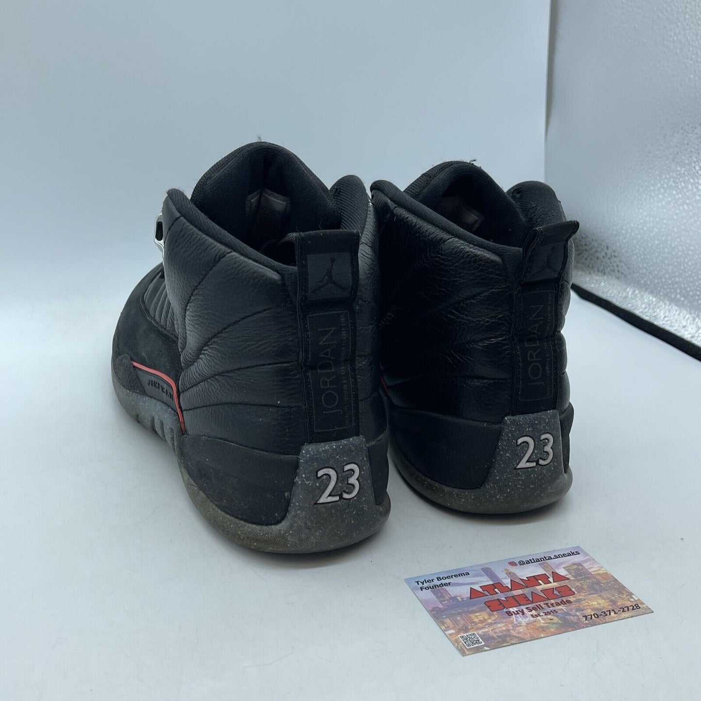 Size 8.5 - Air Jordan 12 Utility Grind Black Red Suede Leather (DC1062-006)