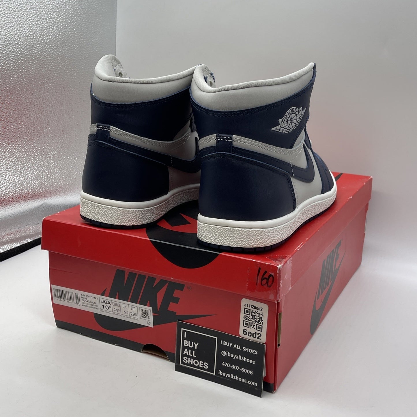 Size 10.5 - Jordan 1 Retro '85 High Georgetown Grey Blue Leather (BQ4422-400)