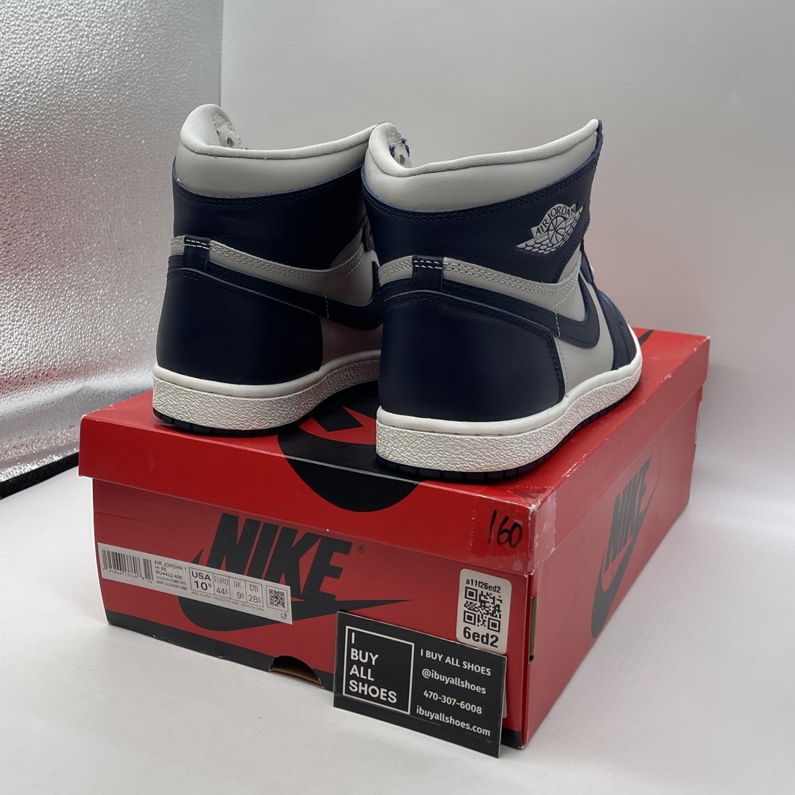 Size 10.5 - Jordan 1 Retro '85 High Georgetown Grey Blue Leather (BQ4422-400)