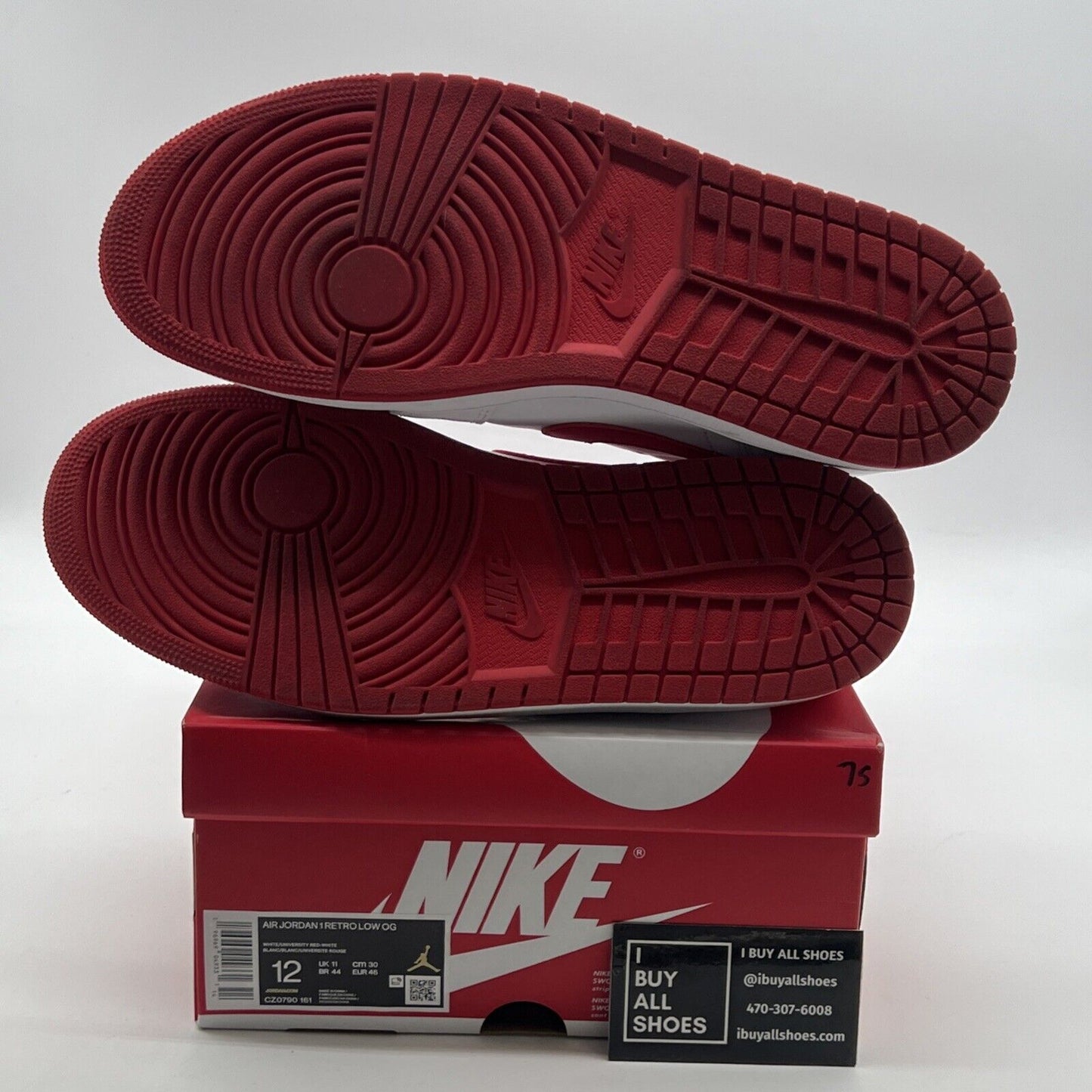 Size 12 - Air Jordan 1 Retro OG Low University Red (CZ0790-161)