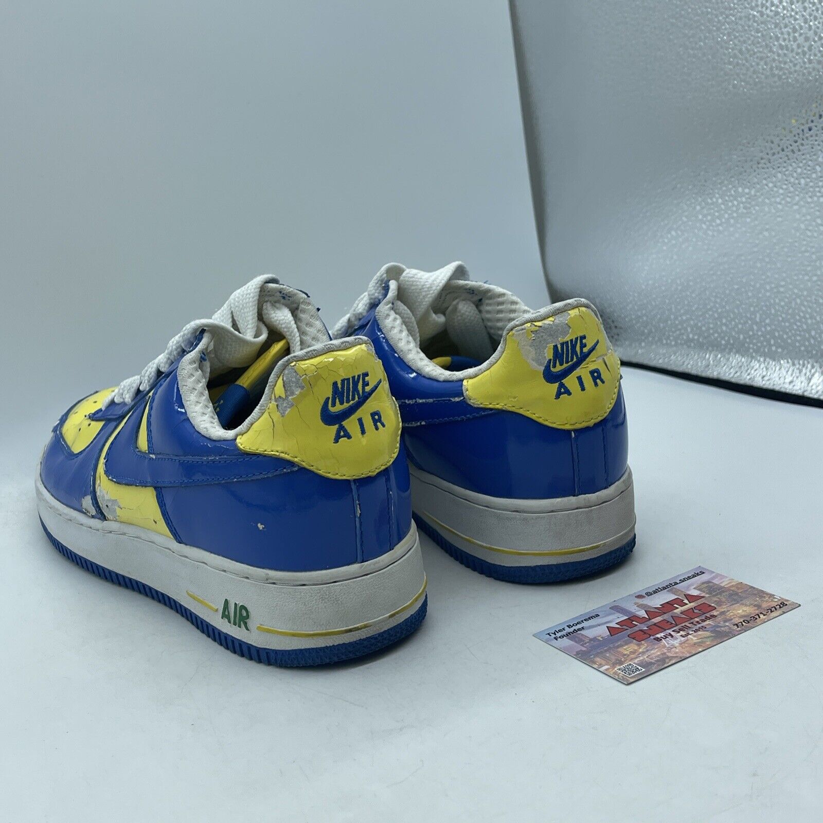 Size 9.5 - Nike Air Force 1 Premium Brazil World Cup Blue Yellow (309096-441)