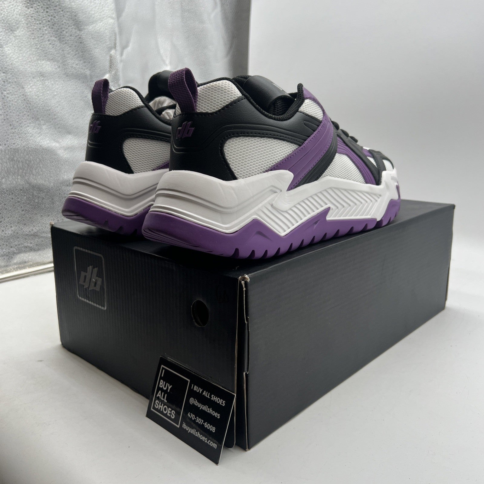 Size 12 - Decibel White, Purple And Black