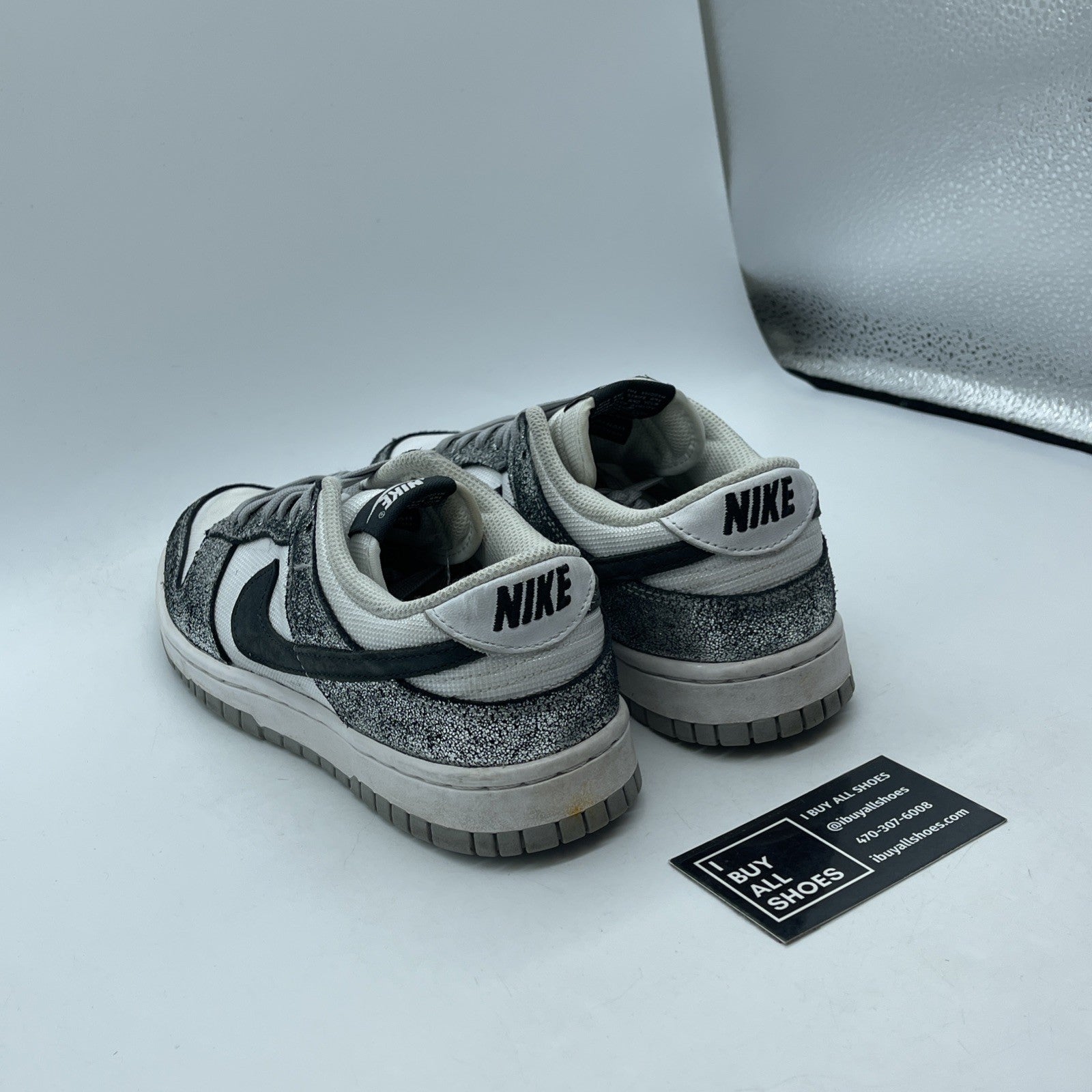 Size 8.5 - Nike Dunk Low Golden Gals Black White Suede Leather (DO5882-001)