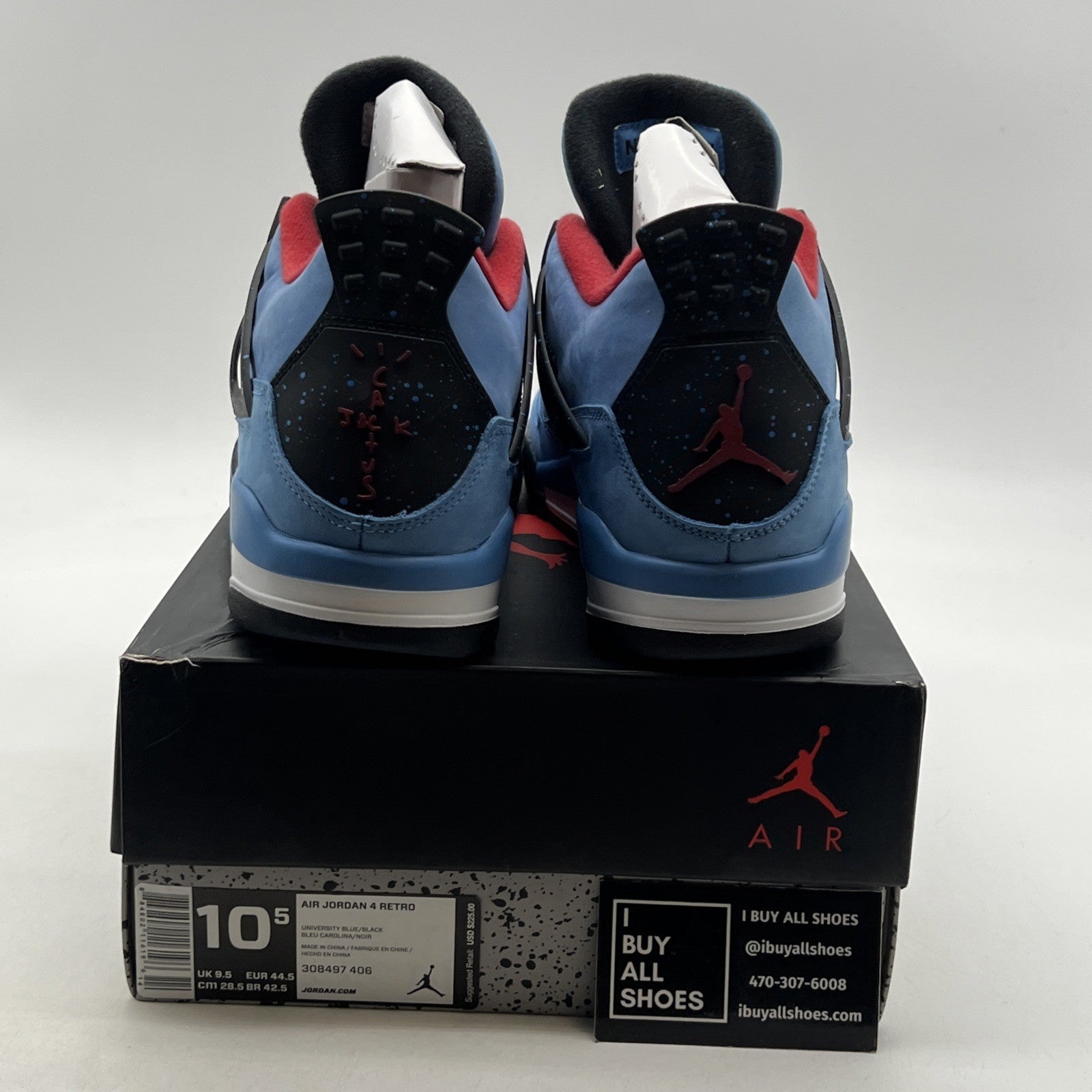 Size 10.5 - Air Jordan 4 Retro x Travis Scott Mid Cactus Jack (308497-406)