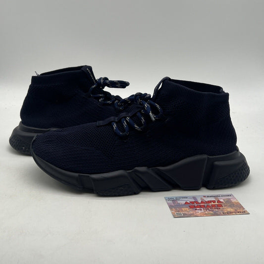 Size 10 - Balenciaga Speed Trainer Lace Up 2018 Navy