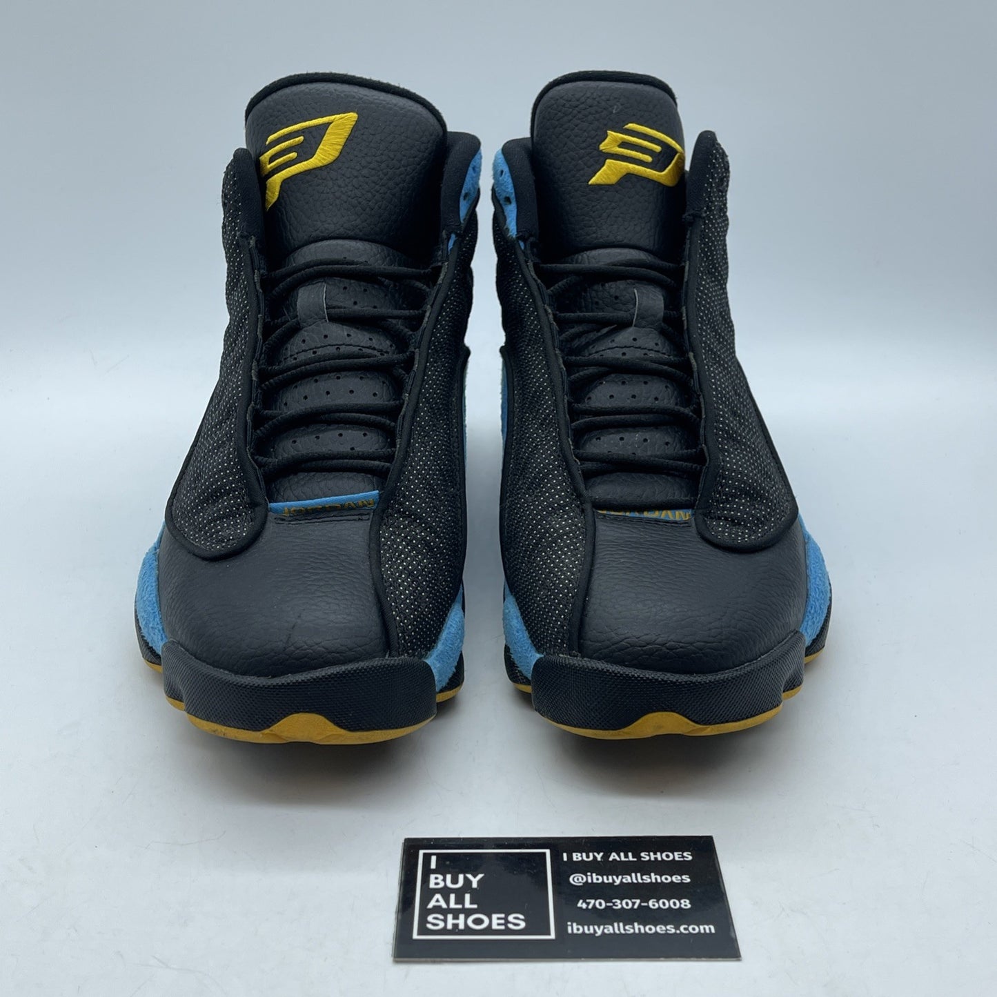 Size 9.5 - Air Jordan 13 Retro CP3 Away Blue Black Suede Leather (823902-015)