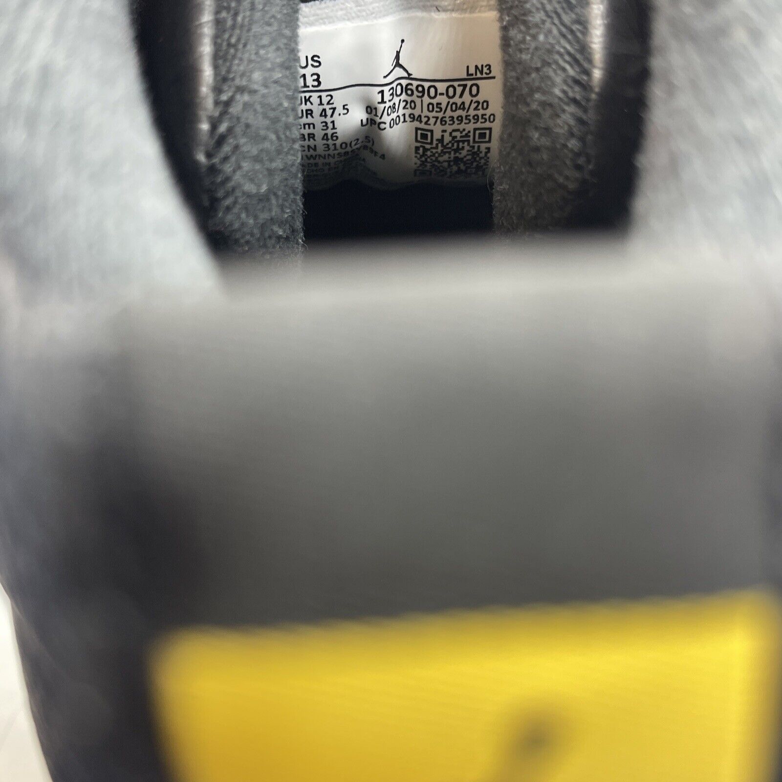Size 13 - Jordan 12 Retro University Gold Black Yellow Leather (130690-070)