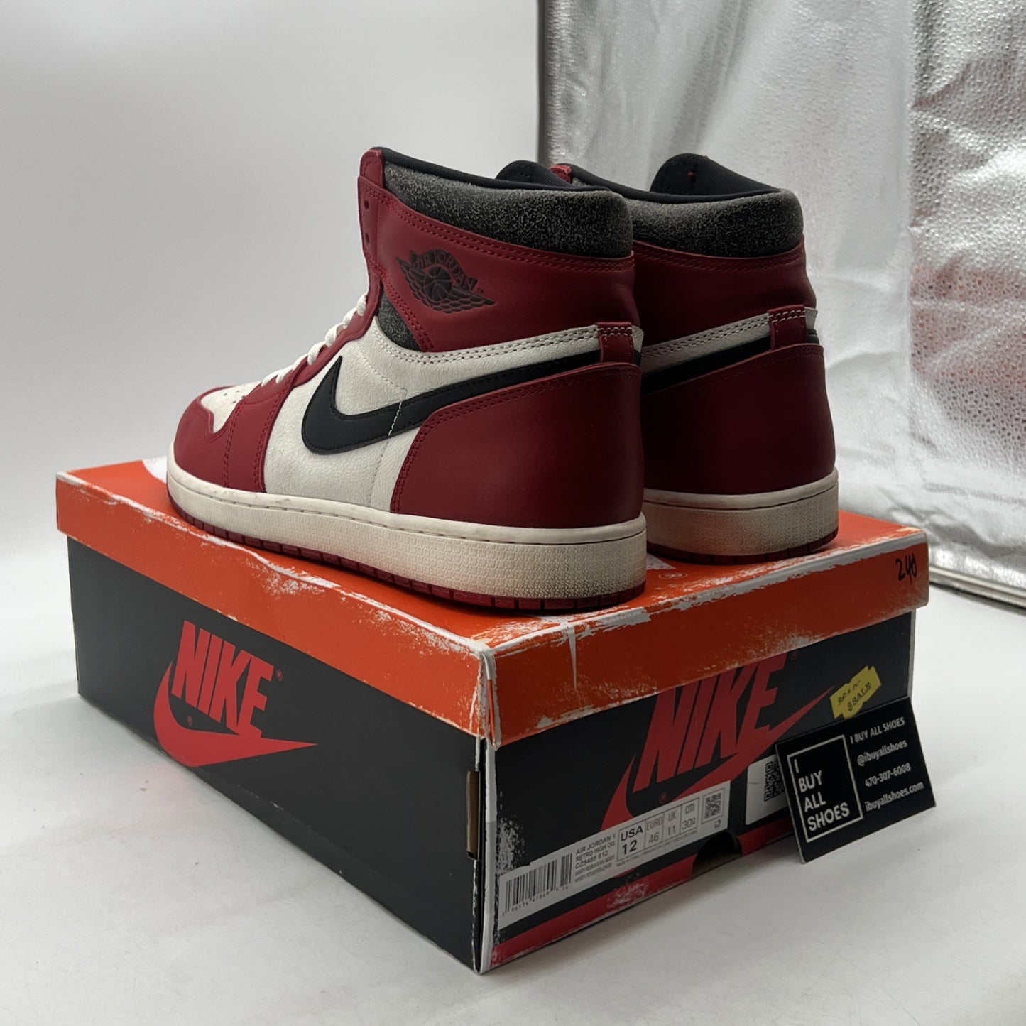 Size 12 -Air Jordan 1 Retro High OG Chicago Reimagined Lost & Found (DZ5485-612)