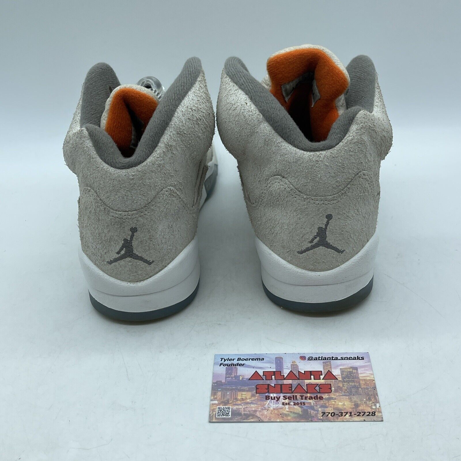 Size 7Y (GS) - Jordan 5 Retro SE Mid Craft White Tan Grey Suede (FD9220-180)