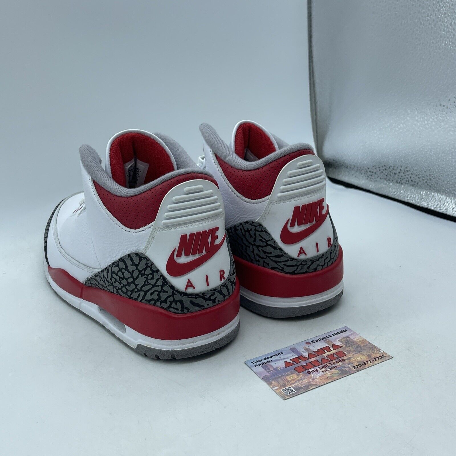 Size 10 - Jordan 3 Retro Mid Fire Red Grey Suede White Leather (DN3707-160)