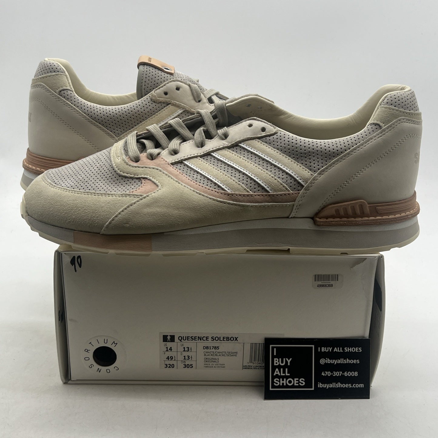 Size 14 - adidas Solebox x Quesence Italian Leathers Pack (DB1785)