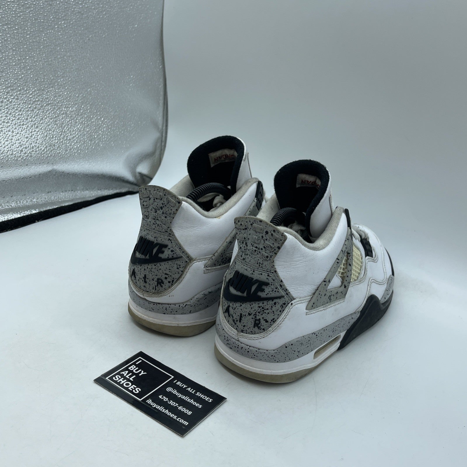Size 8.5 - Air Jordan 4 Retro OG Mid White Cement (840606-192)