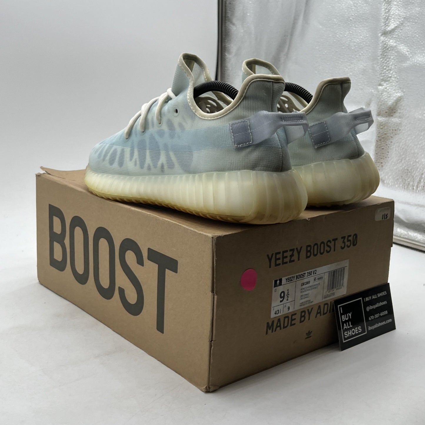 Size 9.5 - adidas Yeezy Boost 350 V2 Mono Ice (GW2869)
