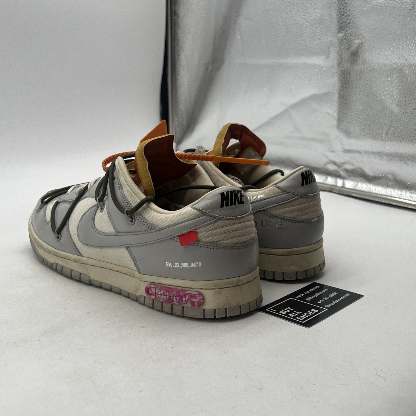 Size 11.5 - Nike Off-White x Dunk Low Lot 22 of 50 (DM1602-124)