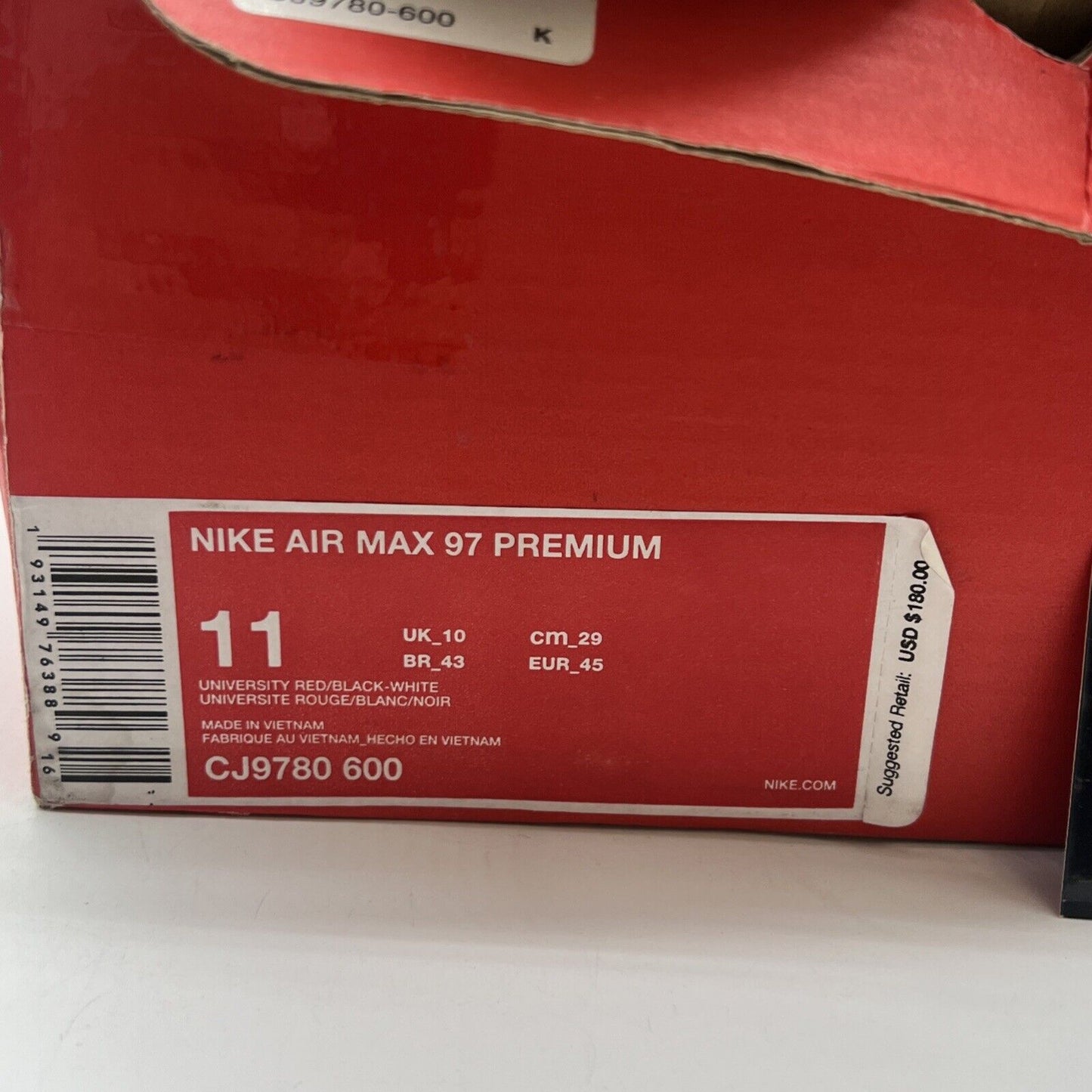 Size 11 - Nike Jayson Tatum x Air Max 97 Saint Louis Roots (CJ9780-600)