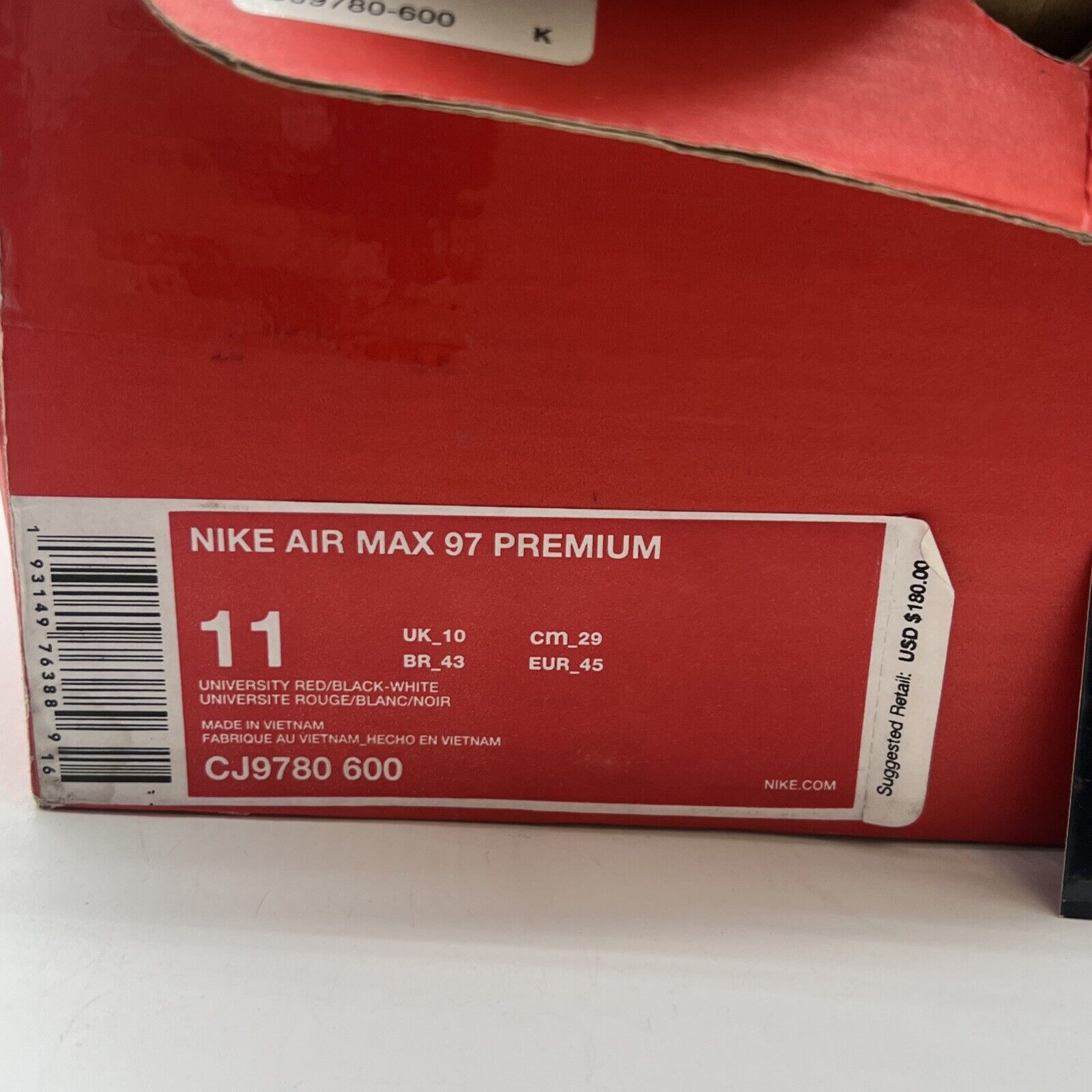 Size 11 - Nike Jayson Tatum x Air Max 97 Saint Louis Roots (CJ9780-600)