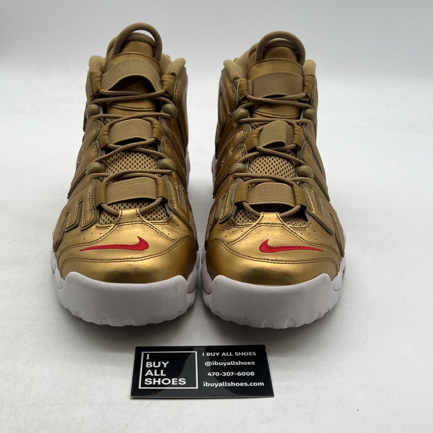 Size 11.5 - Nike Air More Uptempo x Supreme Suptempo Gold (902290-700) Sample