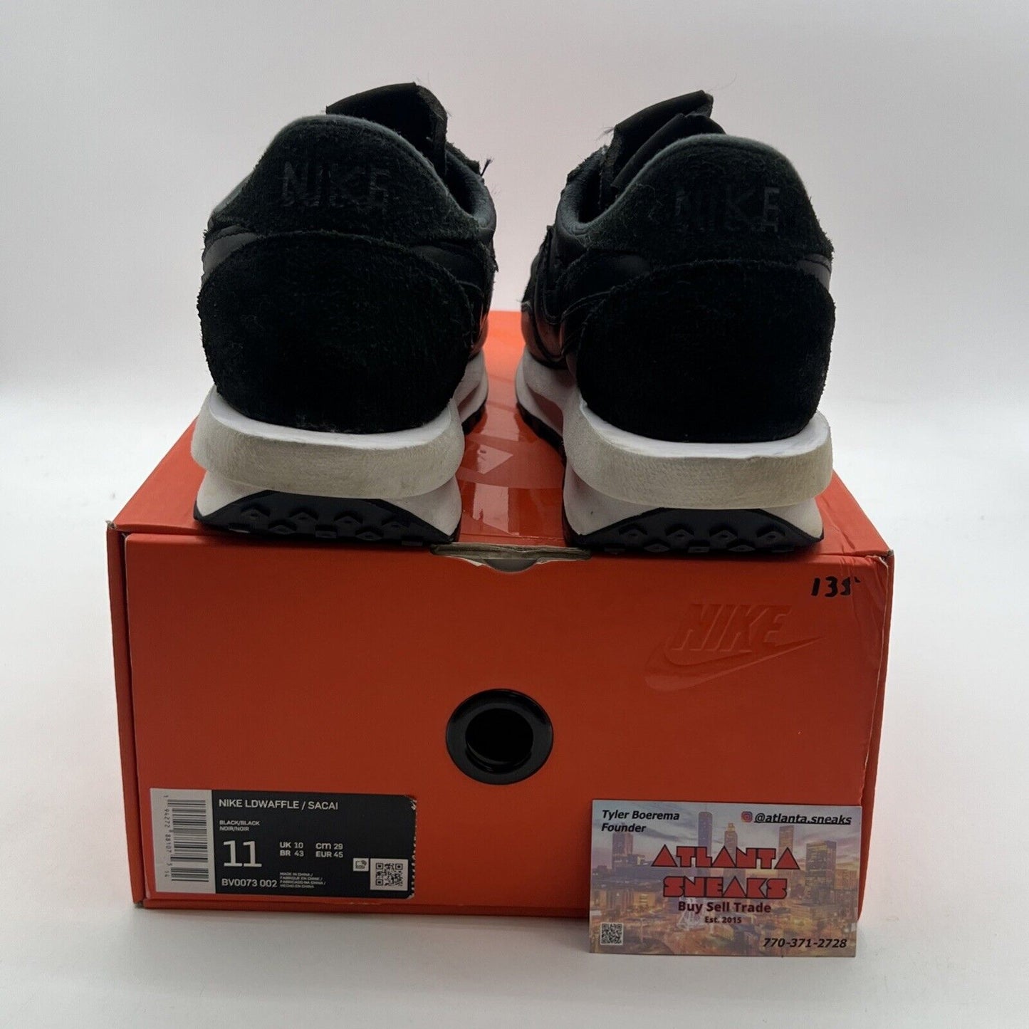 Size 11 - Nike sacai x LDWaffle Black Nylon (BV0073-002)