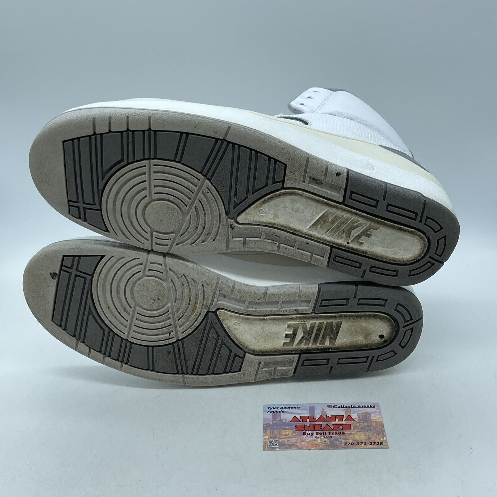 Size 12 - Air Jordan 2 Retro White Cement Grey Leather (DR8884-100)