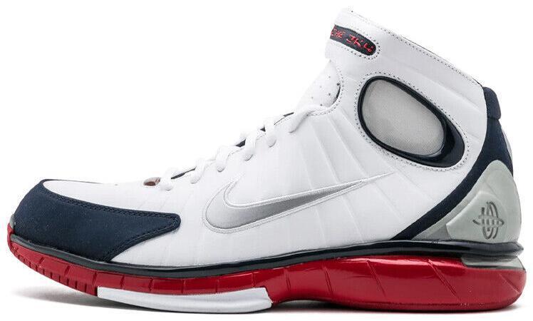 Size 13 - Nike Air Zoom Huarache 2K4 White Blue Suede Leather (511425-100)