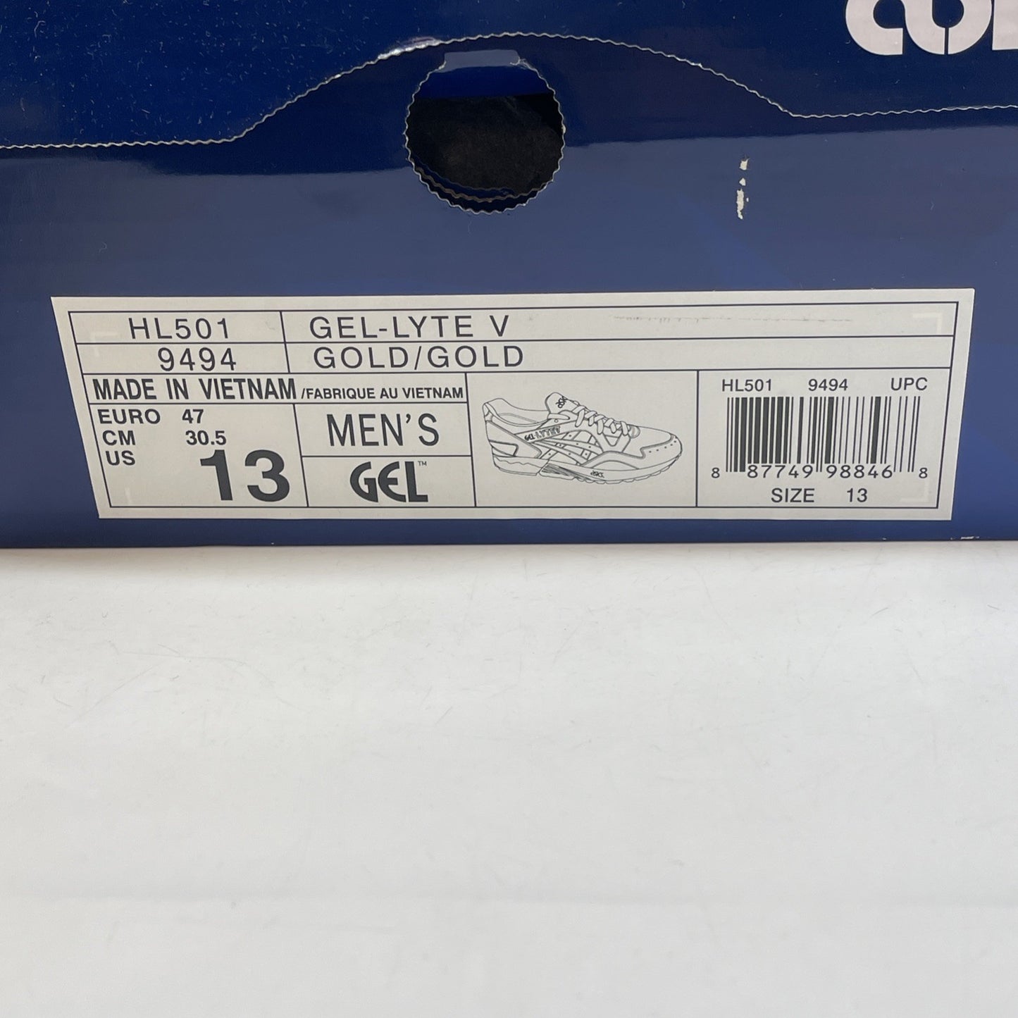 Size 13 - ASICS Gel Lyte 5 Champagne Gold  Suede Leather (HL501-9494)