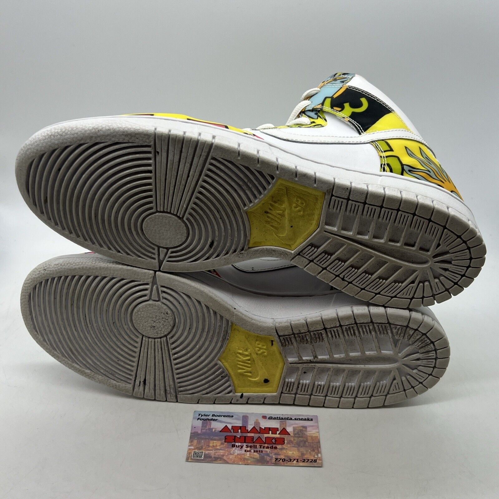 Size 11 - Nike Dunk PRM DLS SB QS High De La Soul Yellow Leather (748751-177)