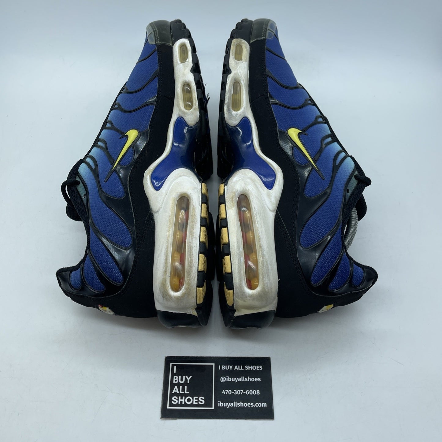 Size 13 - Nike Air Max Plus Hyper Blue Black Suede Leather (604133-475)