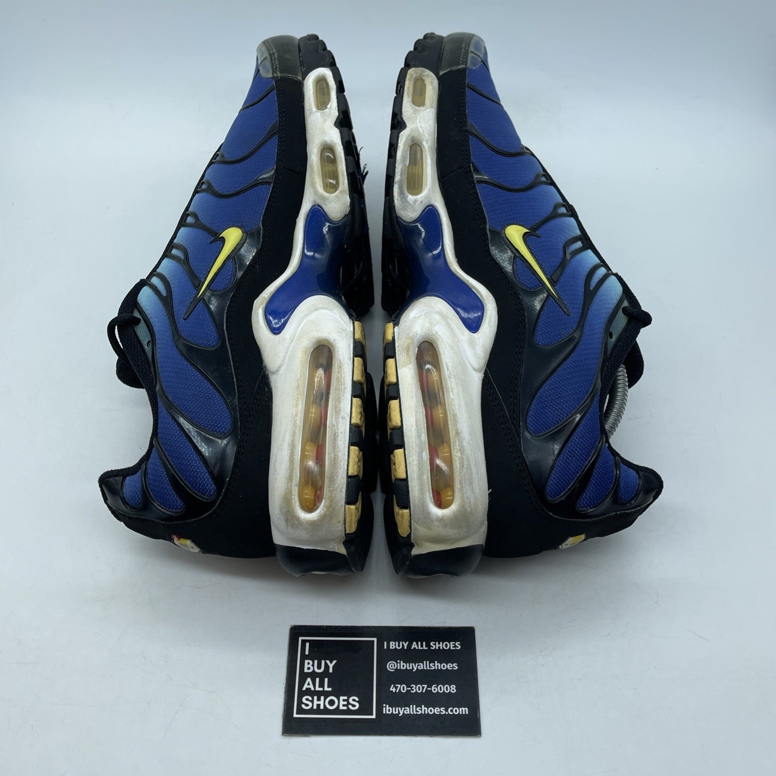 Size 13 - Nike Air Max Plus Hyper Blue Black Suede Leather (604133-475)